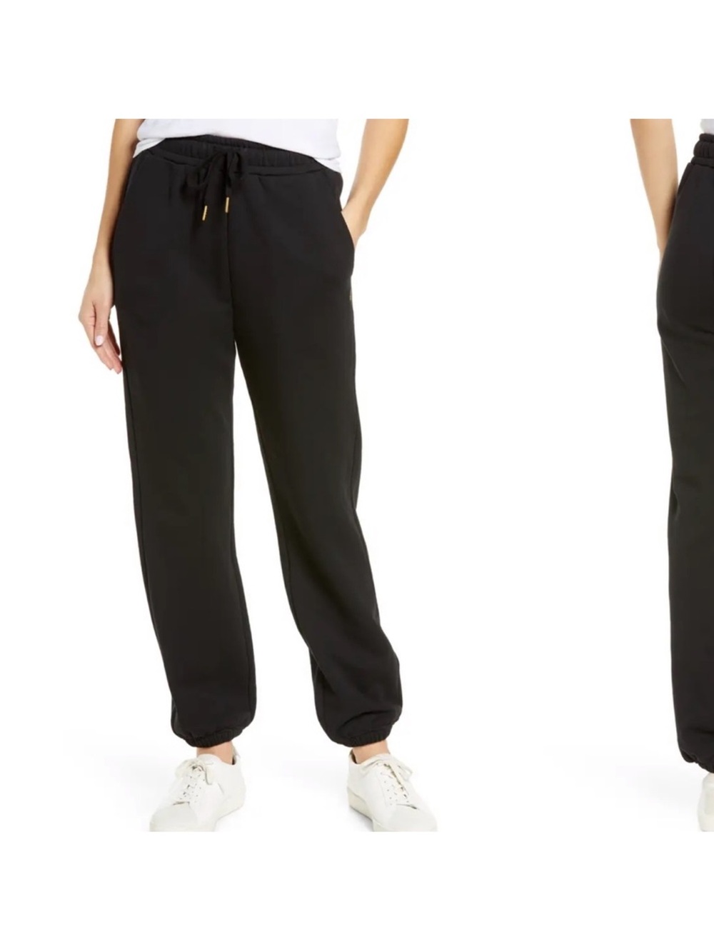 *WeWoreWhat Black Drawstring Jogger Sweatpants